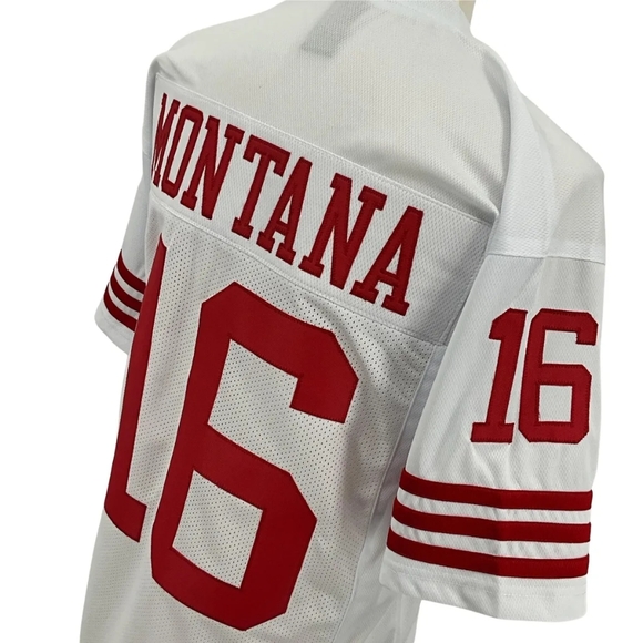 New NFL Joe Montana San Francisco Throwback Jersey Multiple Sizes - Picture 5 of 7